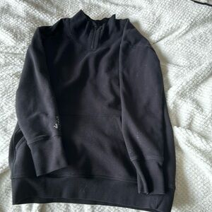 athleta girl black zip up